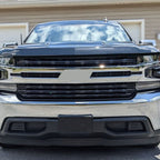 Black Grille Insert Trim Grill Overlay for 2019-2021 Chevy Silverado 1500 LT RST