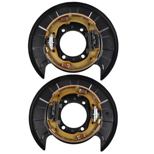 2 Pack Rear Brake Parking Plate Left & Right Set for Hyundai Santa Fe 2006-2009