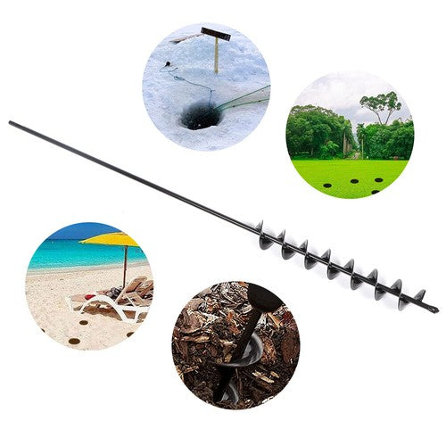 32" x 2" Extended Length Garden Auger Drill Bit for Planting Bulb & Bedding P...