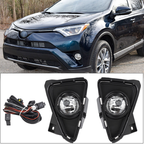 Bumper OE Factory Clear Fog Lights Lamps for 2016 2017 2018 for Toyota RAV4