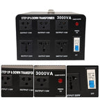 Step Up/Down 110-120V to 220-240V Converter 3000W Voltage Transformer US
