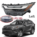 Halogen Headlight LED DRL Left Driver Side for 2022 2023 Toyota RAV4 XLE
