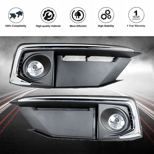 For 2019 2020 Honda Civic Coupe/Sedan Fog Light Assembly w/Halogen Bulbs