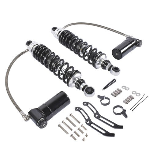 Adjustable Rear Suspension Shocks Remote Reservoir for Harley Road Glide 2014-24