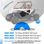 Aluminum Lower Door Half Panel Inserts for 2020-24 2023 CFMOTO ZFORCE 950 Sport