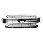 JL3Z-8200-RA Brushed Stain Aluminum Front Upper Grille for Ford F-150 2018-2020