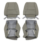 Compatible with 2000-2007 Toyota Sequoia 4PCS Front Driver & Passenger Seat Cover Gray