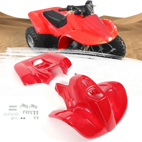 ABS Plastic Front and Rear Fenders for Honda TRX90 1993 2005 Red Set