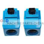 2X Solenoid Coil 02/124661 02124661 477/00824 for Eaton Vickers Solenoid 12V 30W