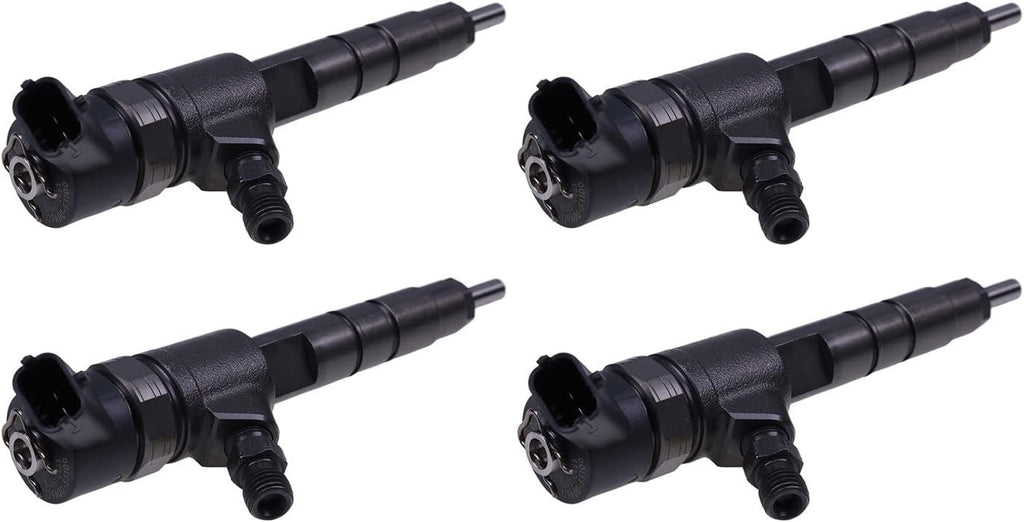 4X Fuel Injector 129A00-53100 0445110463 for Yanmar 4TNV88C 3TNV88C Engine