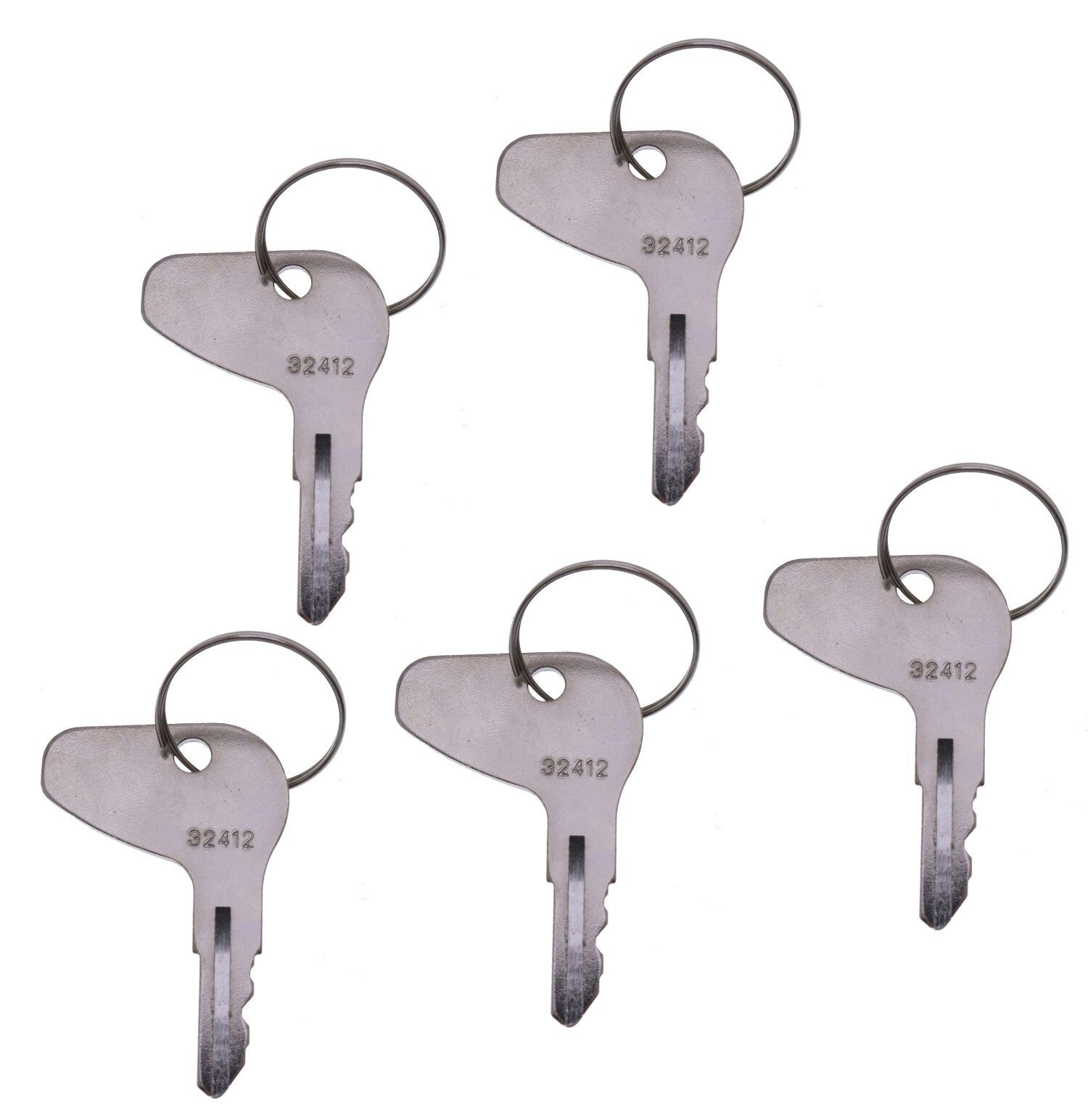 5 Ignition Keys for Kubota L G M Series Mahindra Mitsubishi H32412 35260-31852