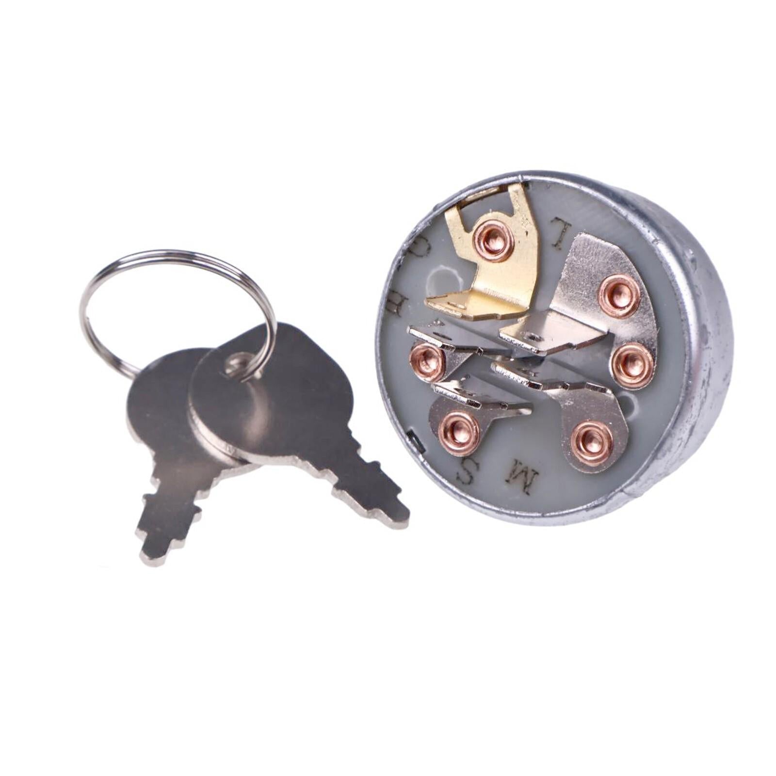 5 Terminal Main Ignition Switch W/2 Keys Replaces for Kubota K1122-62110