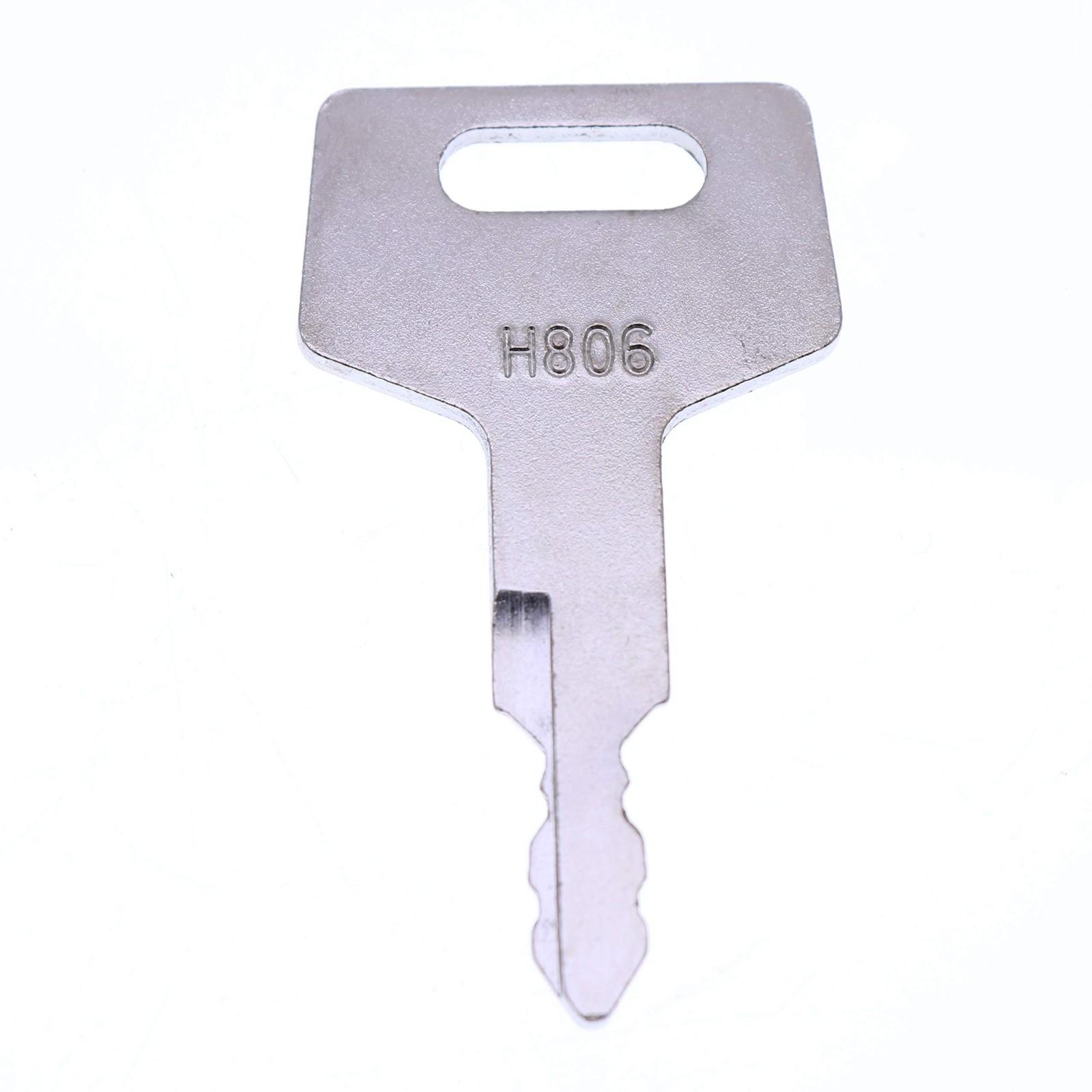 5X Ignition Keys H806 Heavy Equipment Keys for Takeuchi Hitachi Gehl 17001-00019