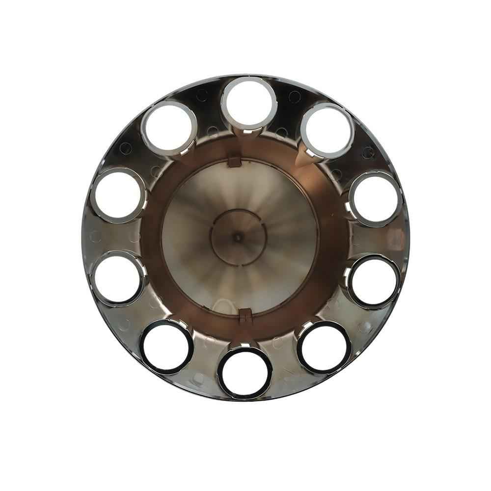 Rear Axle Wheel Cover Spike Screw-on Lug Nut Cover Semi Truck Chrome 33 MM