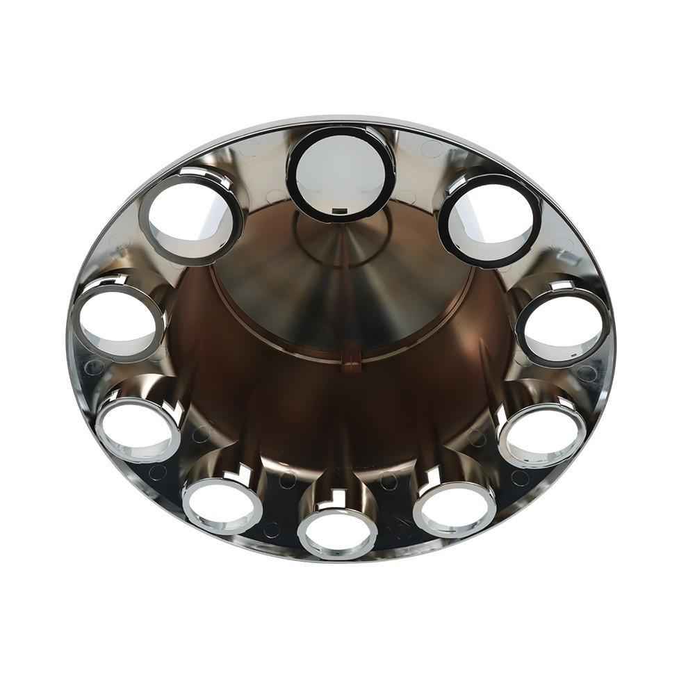 Rear Axle Wheel Cover Spike Screw-on Lug Nut Cover Semi Truck Chrome 33 MM