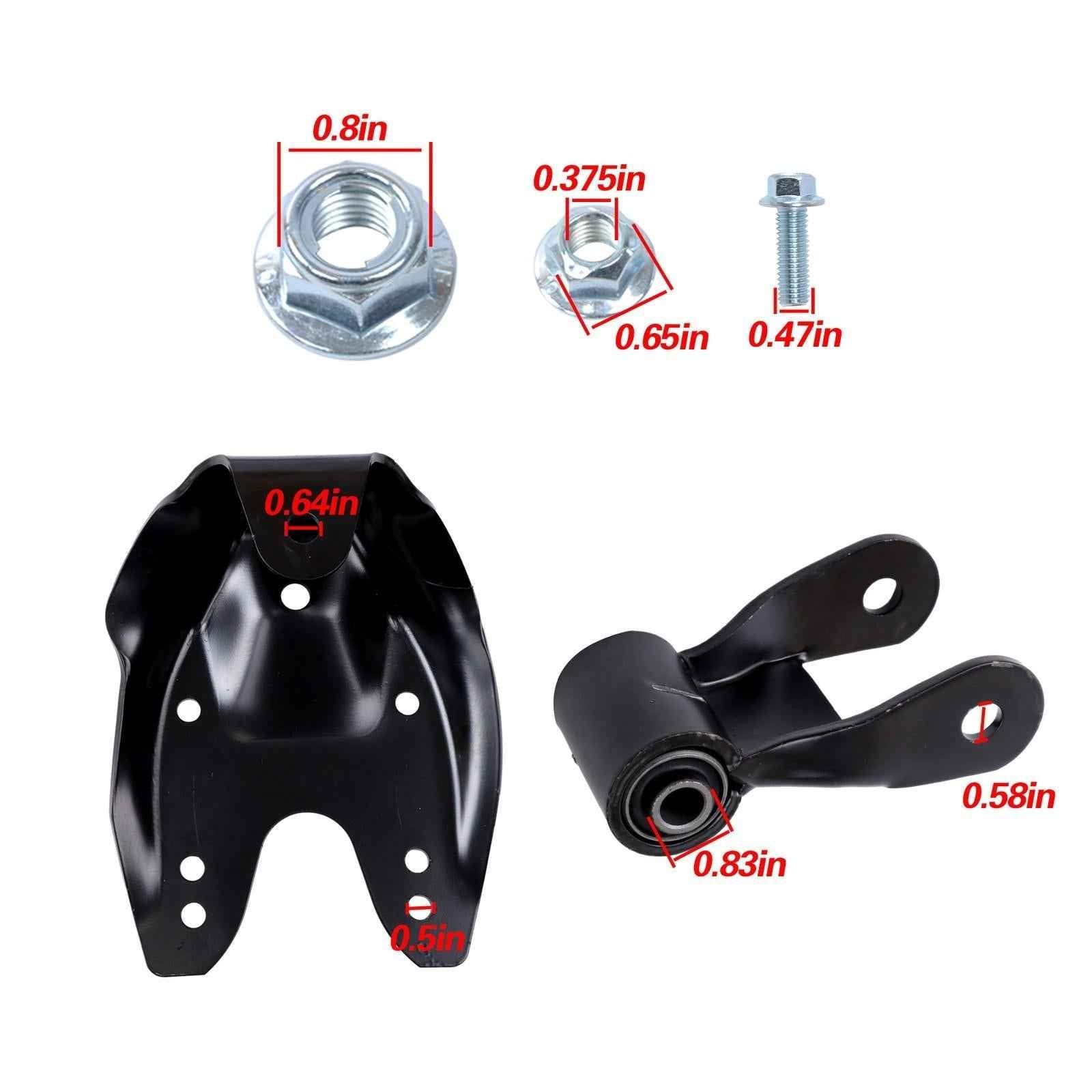 Rear Leaf Spring Hanger Bracket Kit 722-216 For Dodge Dakota 1997 1998-04 4WD