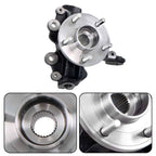 Front Left Steering Knuckle and Wheel Hub Bearing For Ford Focus Sedan/Hatchback