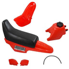 Red Plastic Fender Body Seat Gas Tank Kit For Yamaha PY50 PW50