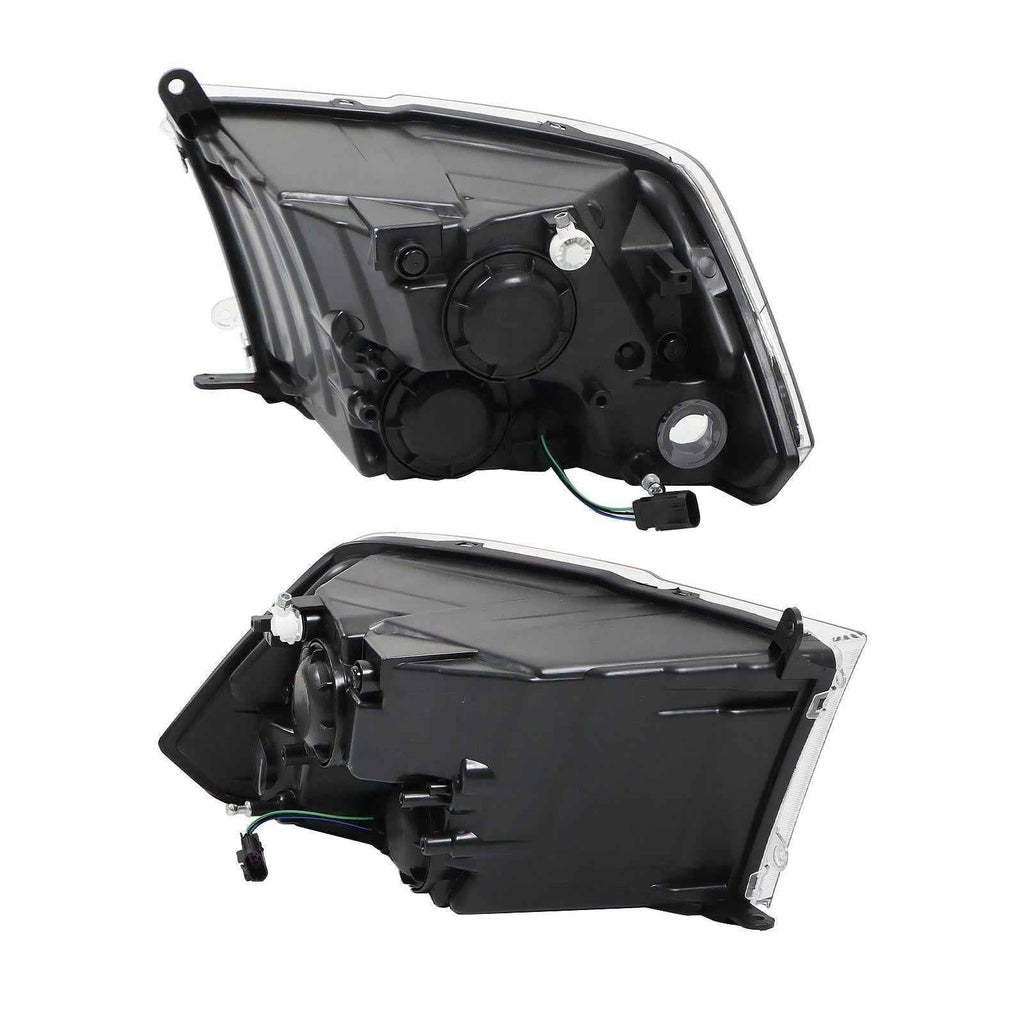 Halogen Headlights Assy For Dodge Ram 1500 2500 3500 2009-2018 Pair LH&RH Clear