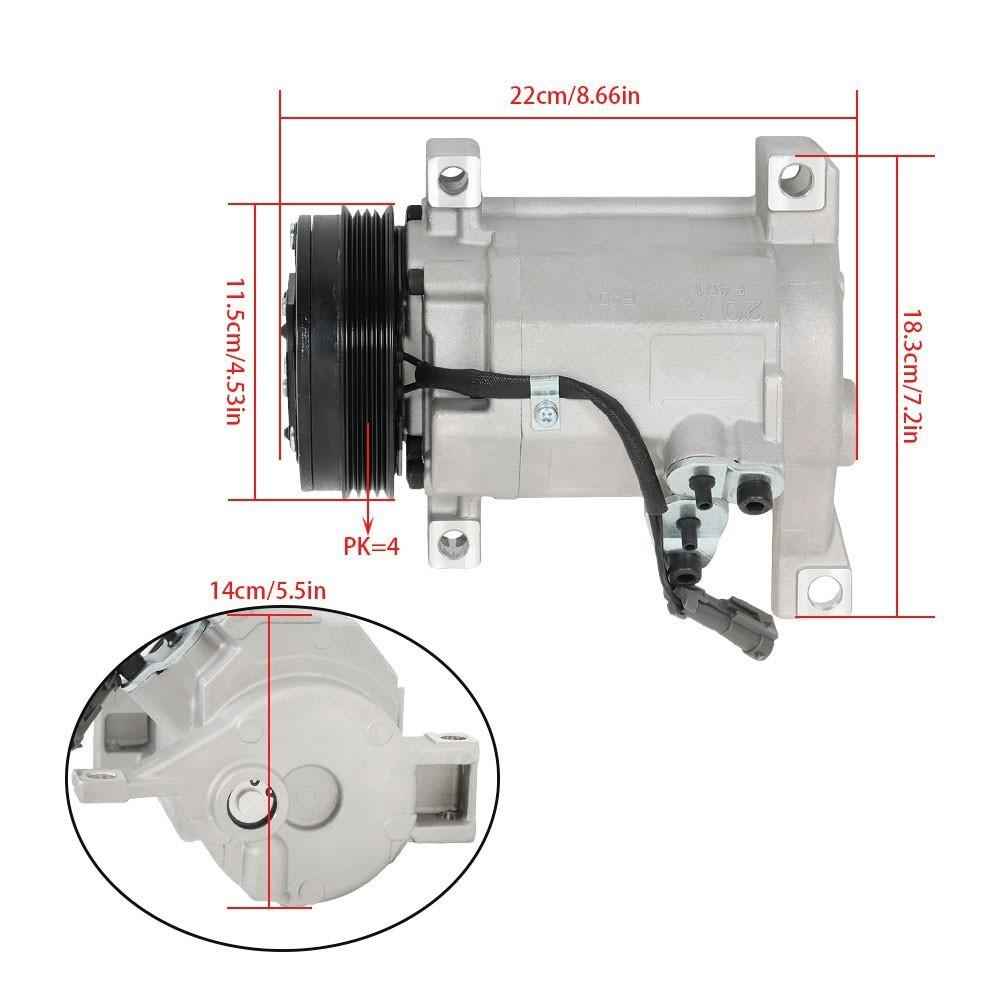 A/C Compressor+Clutch For Chevrolet Suburban GMC Yukon Cadillac 2000-08 15-21127