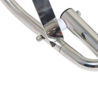 4 Step Stainless Steel Telescoping Boat Ladder with Pedal Hand Railing US