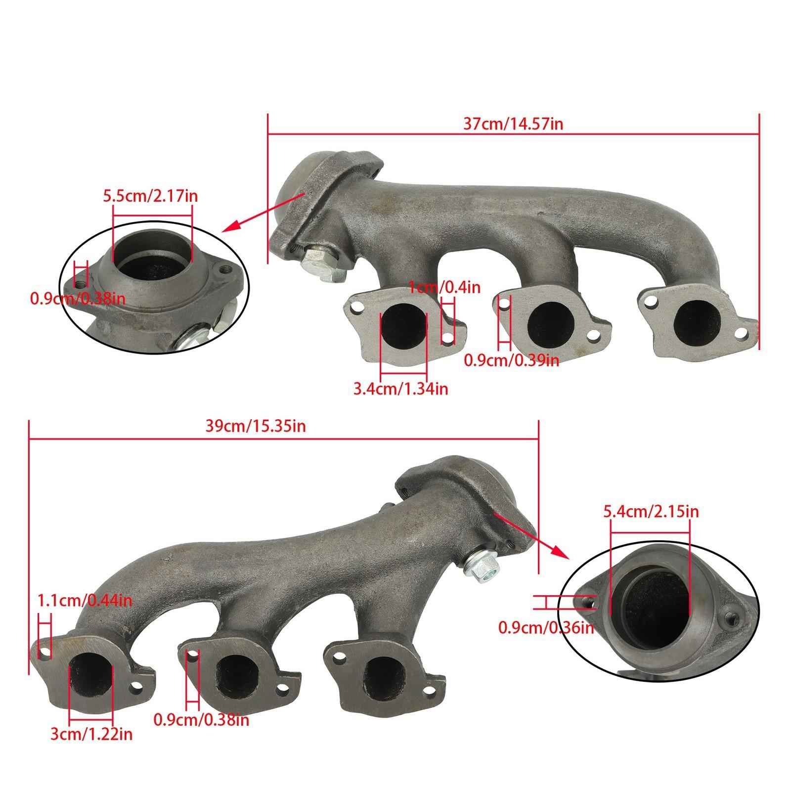 674-555 674-554 For Ford F150 E150 4.2L 1999-2008 LH & RH Exhaust Manifold Kit