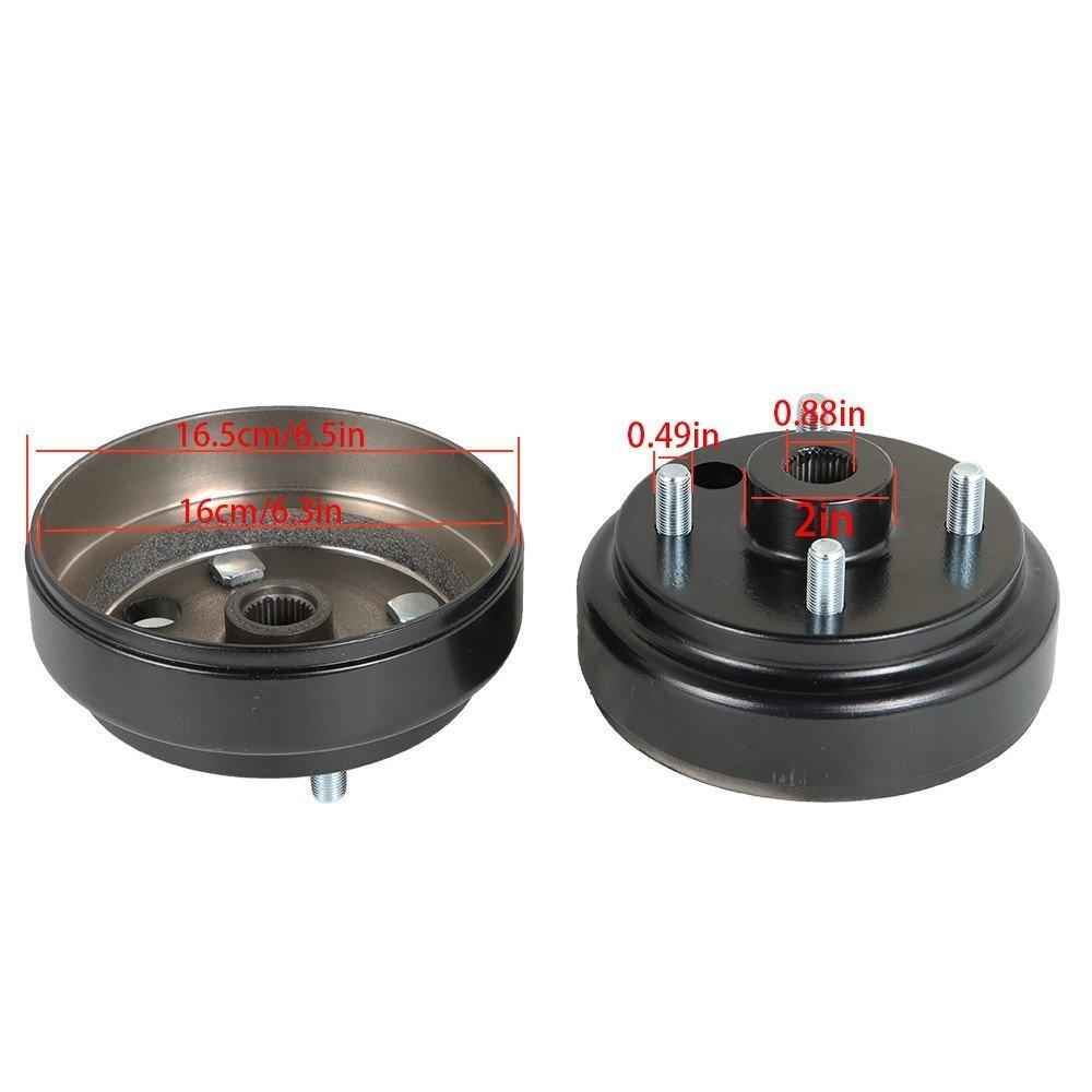 2pcs 30 Teeth Gas 4 Cycle For EZGO 1991+ Rear Wheel Brake Hub Drum RXV Golf Cart