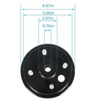 2× Rear Wheel Brake Hub Drum For EZGO Electric Gas 2 Cycle Golf Cart 1982-1993