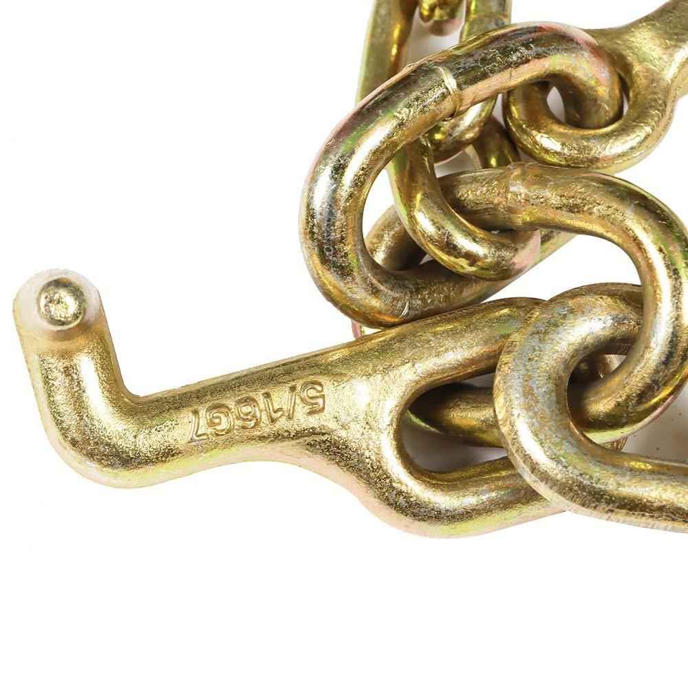 1 Pack G70 V-Chain Bridle W/ 8" Medium J Hooks T- Hook & J-Hook 5/16'' �� 3'