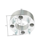 4�� 2" Wheel Spacers For Honda Rancher 350 4x110 M10x1.25 Silver 2000-2008 2009