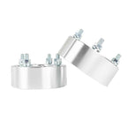 4�� 2" Wheel Spacers For Honda Rancher 350 4x110 M10x1.25 Silver 2000-2008 2009