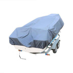 Heavy 600D Marine Grade Polyester Canvas Trailerable Waterproof Boat Cover