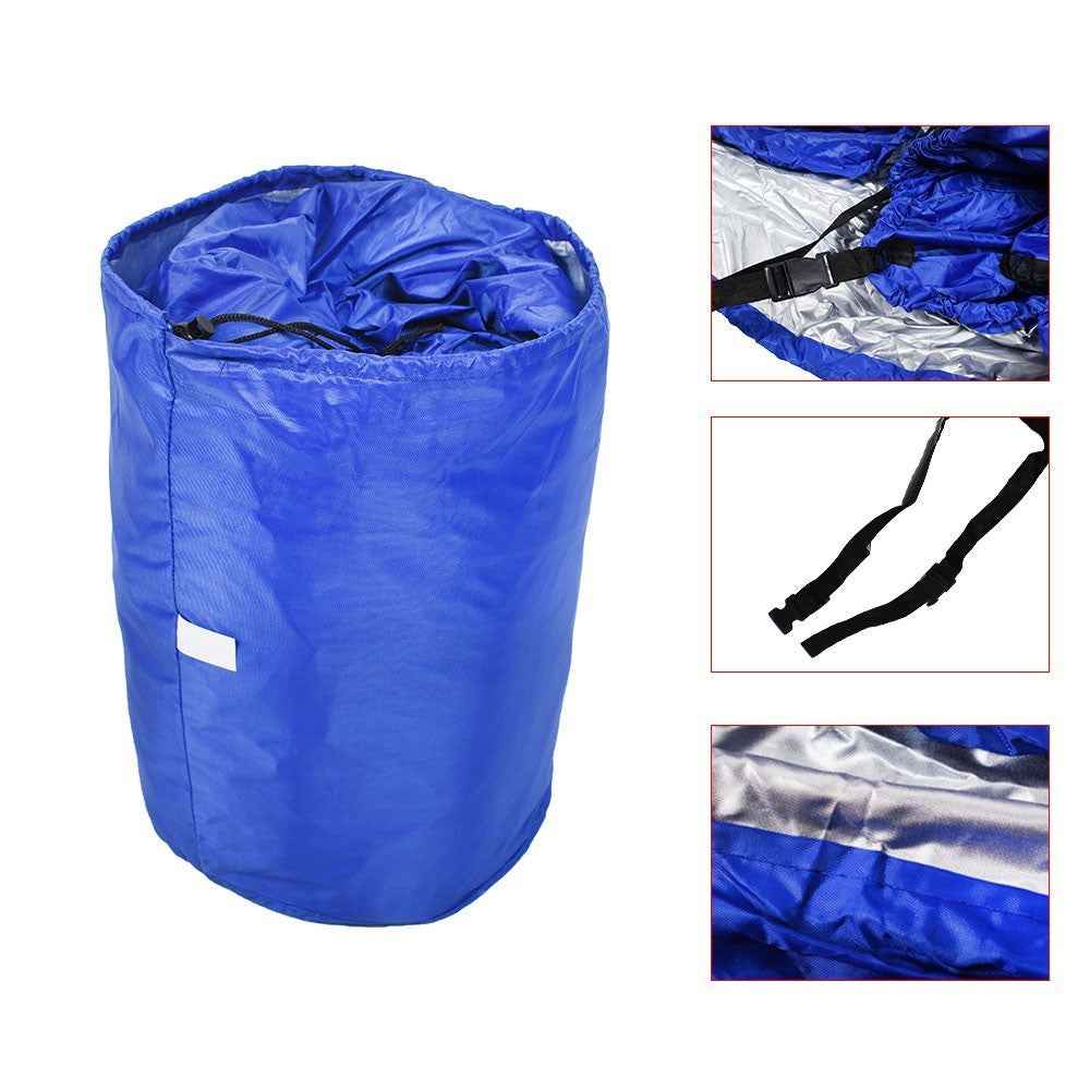Boat Cover 17-19 Ft Waterproof Trailerable Fabric 210D V-hull Dark Heavy Duty