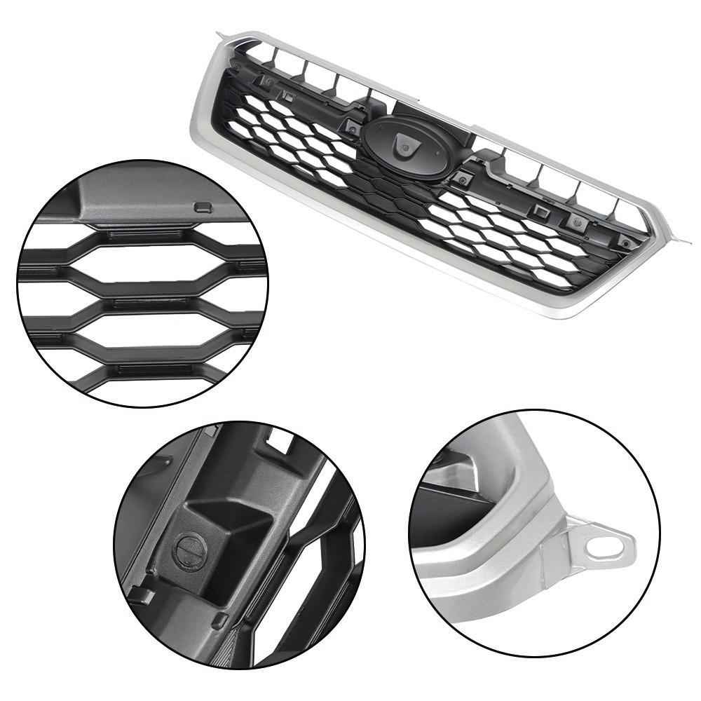 For Subaru Impreza 12 13-2016 Front Upper Bumper Grill Chrome/Black Mesh Grille