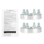 2�� 1" For Golf Cart Silver Wheel Spacers 4��4 Bolt Pattern/62mm Bore 1/2��20 Studs
