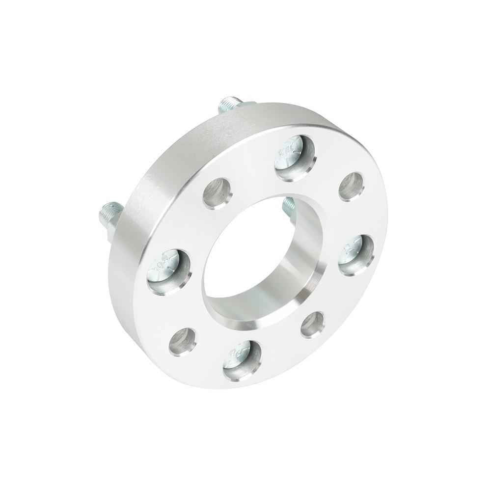 2�� 1" For Golf Cart Silver Wheel Spacers 4��4 Bolt Pattern/62mm Bore 1/2��20 Studs