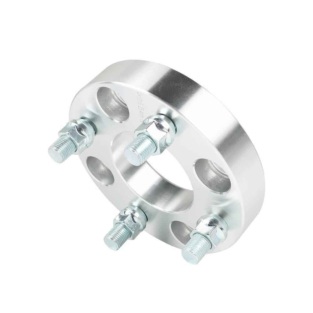 2�� 1" For Golf Cart Silver Wheel Spacers 4��4 Bolt Pattern/62mm Bore 1/2��20 Studs