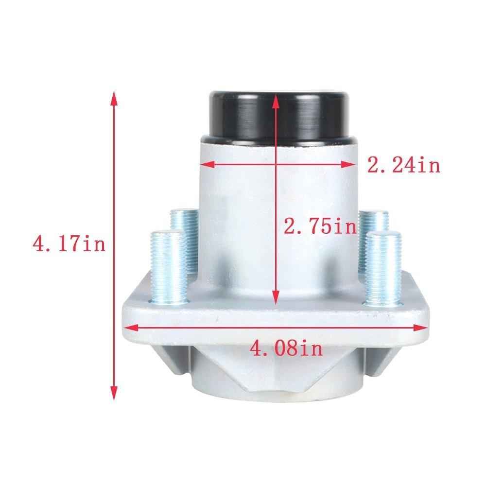 2pcs Gas & Electric Front Wheel Hub Assembly For EZGO RXV 2008-up Golf Cart