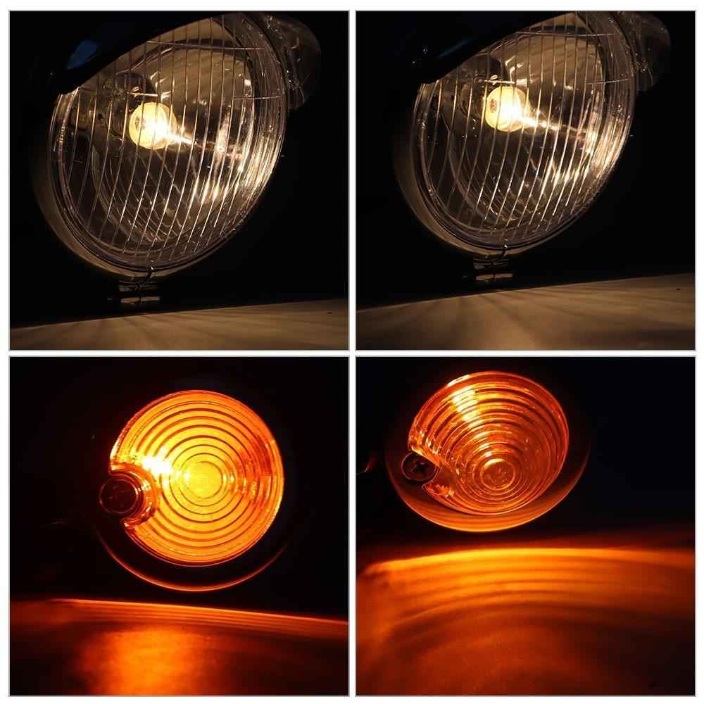 Driving Spot Fog Light Bar W/ Bracket Turn Signal Fit For Honda Motorcycle US