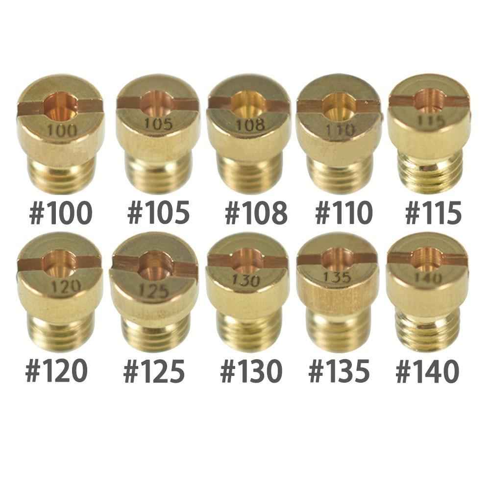 10pcs Carburetor Main Jet Kit For PWK OKO CVK 100 105 108 110 115������140