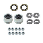 2 Sets 5 Lug Idler Trailer Hub Kits 5 on 4.5" For 2000 lbs Axle 1-1/16" bearings