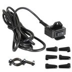 NEW ATV 12V Handle Bar Control Switch & Mounting Bracket Winch Rocker Thumb