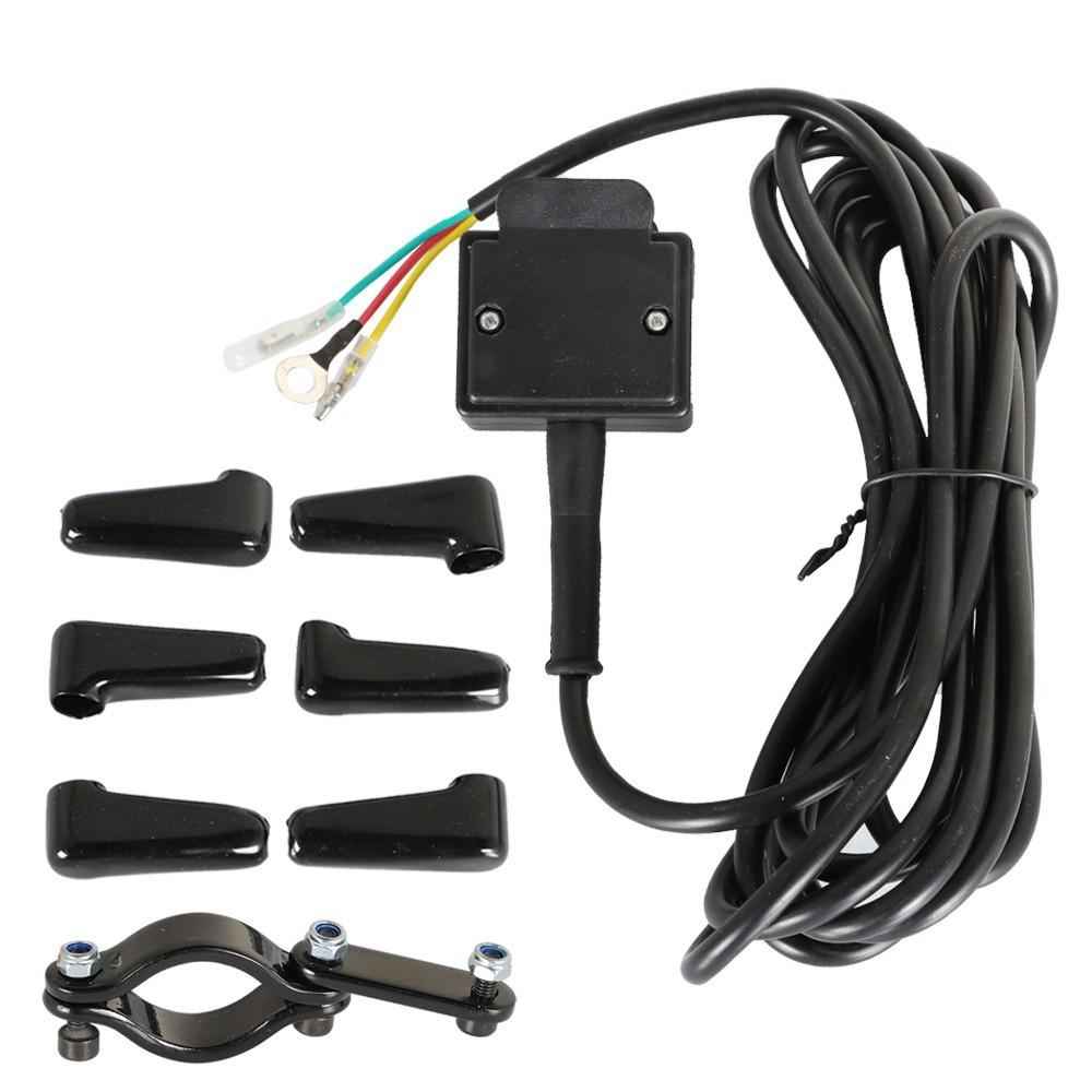 NEW ATV 12V Handle Bar Control Switch & Mounting Bracket Winch Rocker Thumb
