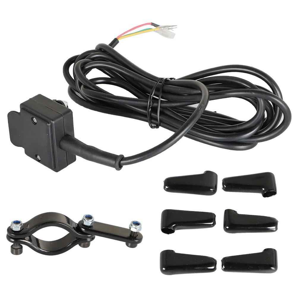 NEW ATV 12V Handle Bar Control Switch & Mounting Bracket Winch Rocker Thumb