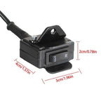 NEW ATV 12V Handle Bar Control Switch & Mounting Bracket Winch Rocker Thumb