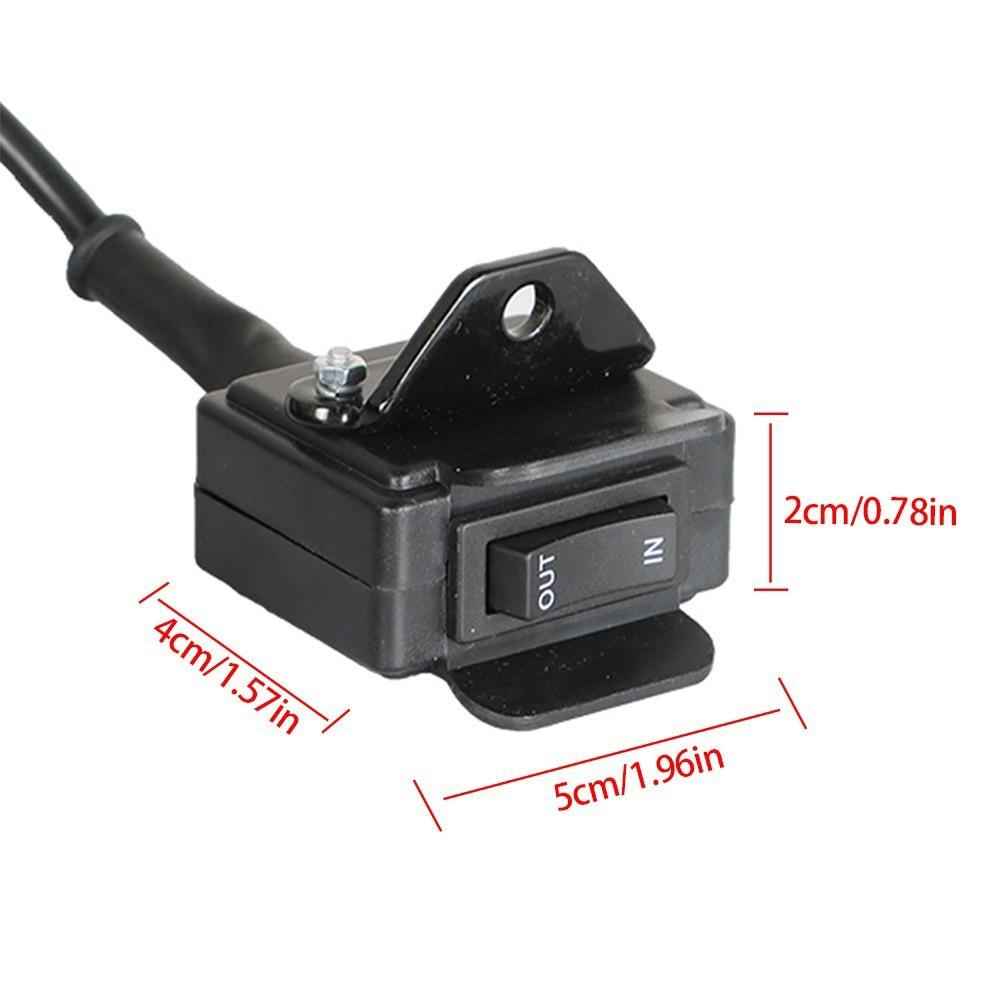 NEW ATV 12V Handle Bar Control Switch & Mounting Bracket Winch Rocker Thumb