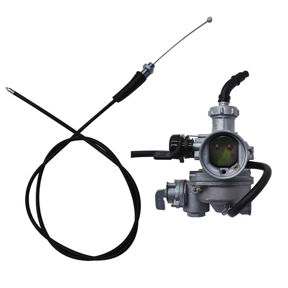 Carb Carburetor & Throttle Cable Fit For Honda ATV 90 110 125 TRX125