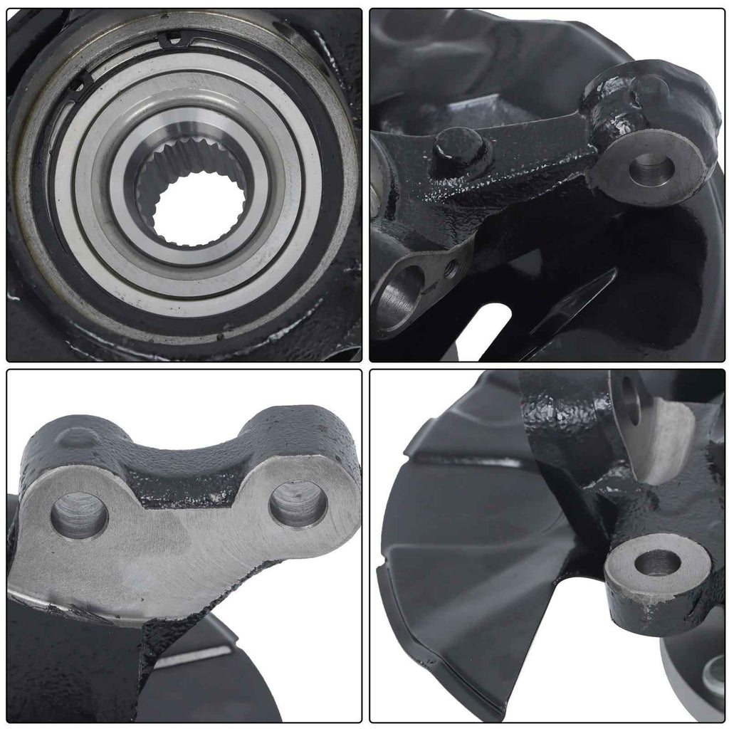 Front Driver Side Steering Knuckle & Wheel Hub Bearing For Toyota Corolla 03-05