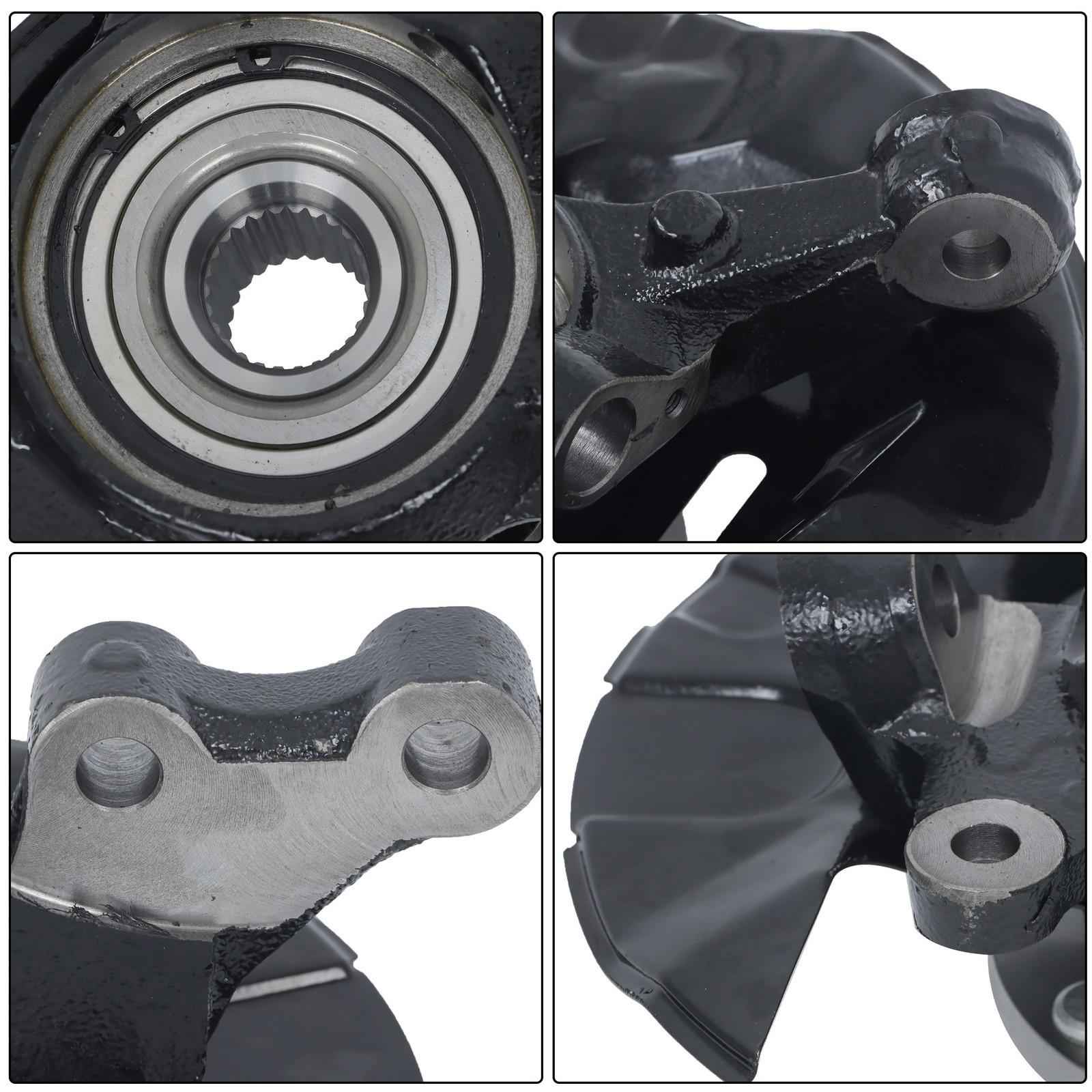 Front Driver Side Steering Knuckle & Wheel Hub Bearing For Toyota Corolla 03-05
