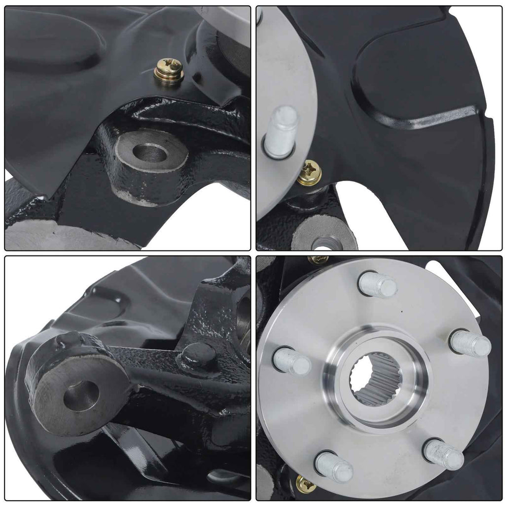 Front Driver Side Steering Knuckle & Wheel Hub Bearing For Toyota Corolla 03-05